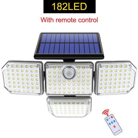 Solar Power Motion Sensor Security Lamp with 3 Working Modes