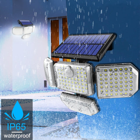 Solar Power Motion Sensor Security Lamp with 3 Working Modes