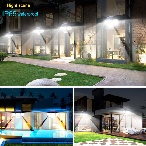 Solar Power Motion Sensor Security Lamp with 3 Working Modes