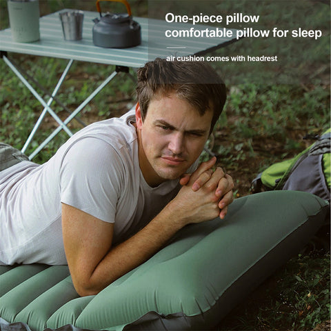 Ultralight Air Sleeping Pad with Built in Pillow