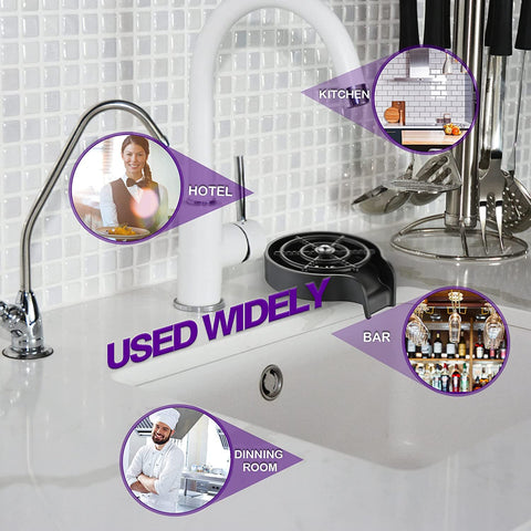 Stainless Automatic High Pressure Glass Rinser