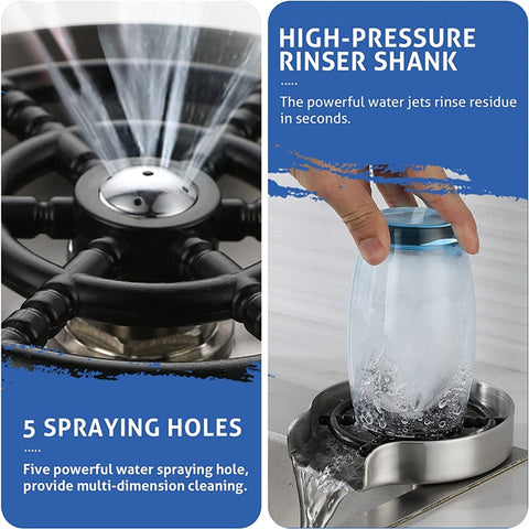 Stainless Automatic High Pressure Glass Rinser