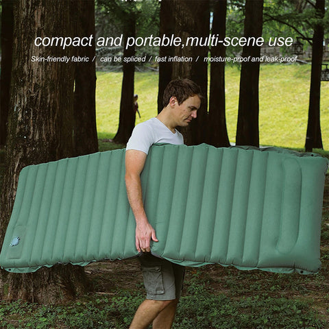 Ultralight Air Sleeping Pad with Built in Pillow