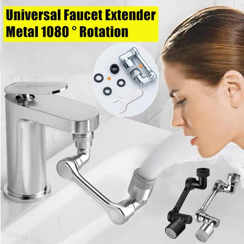 Stainless Steel Rotation Faucet Robotic Arm Metal