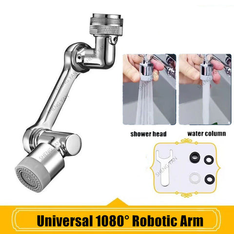 Stainless Steel Rotation Faucet Robotic Arm Metal